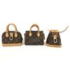 Image 1 : Louis Vuitton Brown Monogram Canvas Leather Trio Mini Icones Crossbody Bag