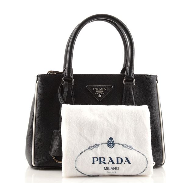 Prada Galleria Double Zip Tote Saffiano Leather Small
