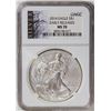 Image 1 : 2014 American Silver Eagle .999 Fine Silver Dollar Coin NGC MS70