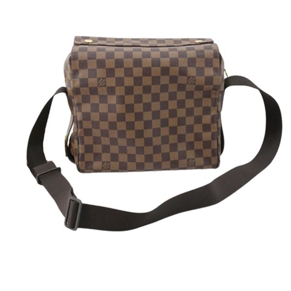 Louis Vuitton Damier Ebene Canvas Leather Naviglio Messenger Bag