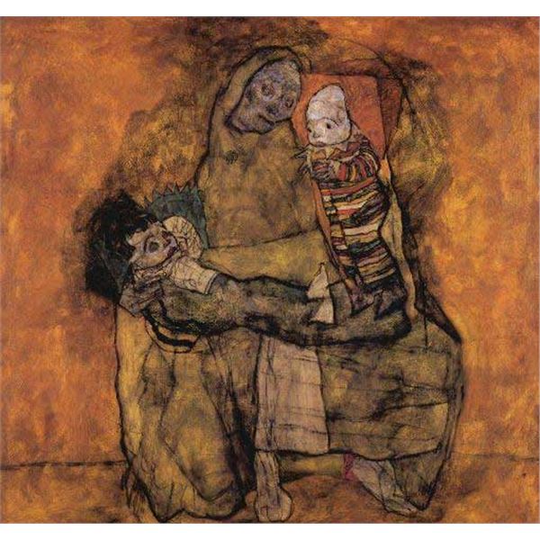 Egon Schiele - Mother With Two Children