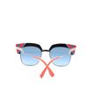 Image 4 : Fendi Iridia Round Sunglasses Metal Blue