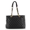 Image 3 : Chanel Grand Shopping Tote Quilted Caviar