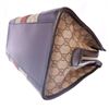 Image 7 : Gucci Beige GG Supreme Canvas Leather Web Trapezoid Handbag