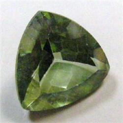 6.50 CTS TRIANGLE SHAPED GREEN ENVY TOPAZ 11x11 MM 