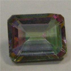 3.72 CTS EMERALD CUT MYSTIC TOPAZ 8x10 MM