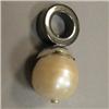 Image 1 : S. SILVER 12 MM SOUTH SEA PEARL AND HEMATITE UNISEX PENDANT