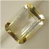 Image 1 : 10.80 CTS EMERALD CUT CITRINE 17x12 MM