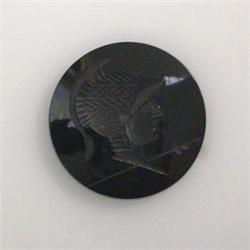 8.40 CTS CARVED ONYX COIN 20 MM