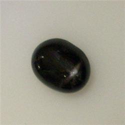 5.03 CTS OVAL BLACK STAR CABOCHON 11x 9 MM