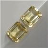 Image 1 : 6 CTS PAIR OF EMERALD CUT CITRINE 10x8 MM