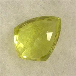 14.73 CTS FANCY CITRINE BEAD 20x13 MM - TOP DRILLED