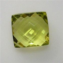 15.80 CTS FANCY CITRINE BEAD 14x14 MM - TOP DRILLED