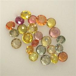 8.00 CTS LOT OF MULTICOLOR ROUND SAPPHIRES