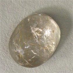 25 CTS OVAL RUTILATED QUARTZ CABOCHON 20x17 MM