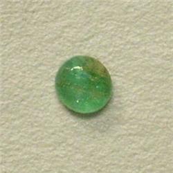 0.84 CTS OVAL EMERALD CABOCHON 6x5.5 MM