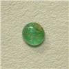 Image 1 : 0.84 CTS OVAL EMERALD CABOCHON 6x5.5 MM