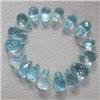 Image 1 : 27 CTS LOT OF TOPAZ BRIOLETTE 8x4 MM - TOP DRILLED