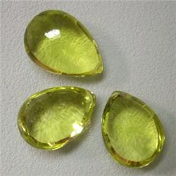 62 CTS LOT LEMON CITRINE TEAR DROPS 20x15 MM