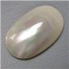 Image 1 : 25x17 MM OVAL WHITE MOBE PEARL