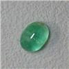 Image 1 : 0.92 CTS OVAL EMERALD CABOCHON 6.5x4.5 MM