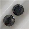 Image 1 : 1.40 CTS PAIR OF ROUND BLACK DIAMOND 5 MM