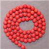 Image 1 : 5 MM RED BAMBOO CORAL STRAND 16 INCHES