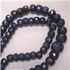 Image 1 : 406 CTS ENHANCED BLUE SAPPHIRE STRAND 9-5 MM - 22 INCHES