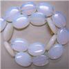 Image 1 : 20x15 MM SEA OPAL STRAND - 16 INCHES