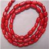 Image 1 : 7x4 MM RED BAMBOO CORAL STRAND 16 INCHES