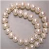 Image 1 : 13-12 MM WHITE FRESH WATER PEARL STRING - 16 INCHES