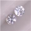 Image 1 : 0.49 CTS PAIR OF ROUND SAPPHIRES 3 MM