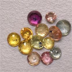 4.00 CTS LOT OF MULTICOLOR ROUND SAPPHIRES