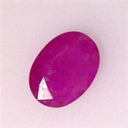 0.95 CTS OVAL RUBY 9x5 MM