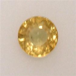 0.65 CTS ROUND YELLOW SAPPHIRE 5 MM