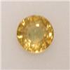 Image 1 : 0.65 CTS ROUND YELLOW SAPPHIRE 5 MM