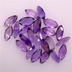 5.01 CTS LOT OF MARQUISE SHAPED AMETHYST 3x2 MM