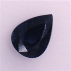 1.55 CTS PEAR BLUE SAPPHIRE 6x8 MM