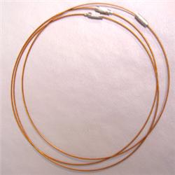 LOT OF 3 16" COPPER COLORED WIRES W/ TWIST CLASP