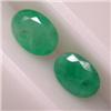Image 1 : 0.55 CTS PAIR OF OVAL EMERALD 7x5 MM