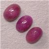 Image 1 : 3.50 CTS LOT OF OVAL RUBY CABOCHONS 7x5 MM