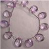 Image 1 : 83 CTS AMETHYST TEAR DROP STRAND 15-13x10 MM