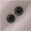 Image 1 : 0.50 CTS PAIR OF ROUND BLACK DIAMOND 3.5 MM