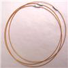 Image 1 : LOT OF 3 16" COPPER COLORED WIRES W/ TWIST CLASP