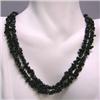 Image 1 : 2-5 MM BLACK AGATE CHIPS STRAND - 32 INCHES