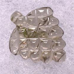 3.70 CTS CARVED TOURMALINE 15x13 MM