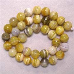 10 MM BOTSWANA AGATE STRAND - 16 INCHES