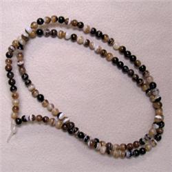 3 MM STRIPPED AGATE STRAND - 16 INCHES