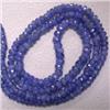 Image 1 : 57 CTS SAPPHIRE RONDELLES STRAND 2-3 MM - 16 INCHES