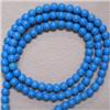 Image 1 : 3.5 MM STABILIZED TURQUOISE STRAND - 16 INCHES